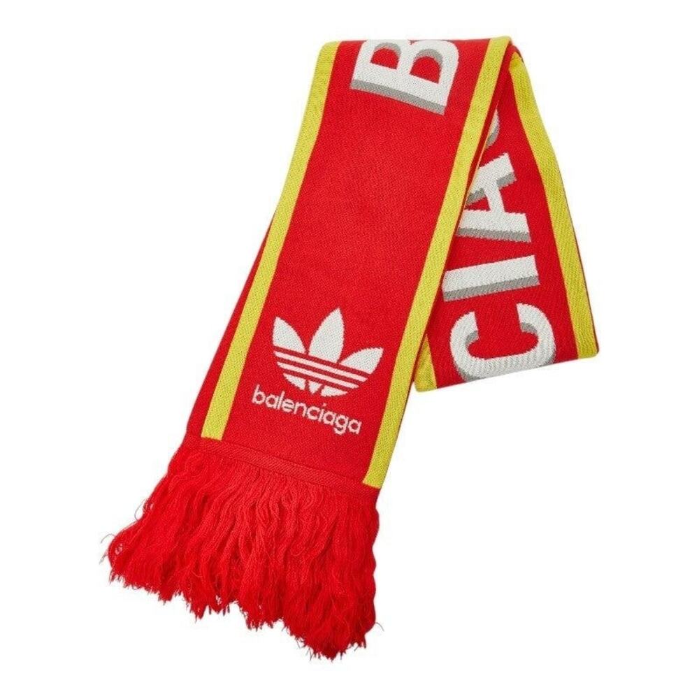 Balenciaga x Adidas Soccer Scarf Red Acrylic